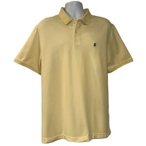 IZOD Advantage Performance Polo Shirt Men’s XL Yellow Stretch Short Sleeve